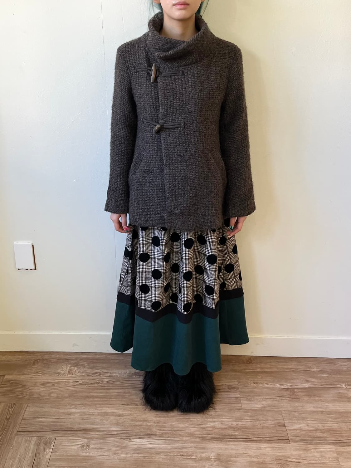 80‘s 이세이미야케 울 더플 코트 상품이미지8