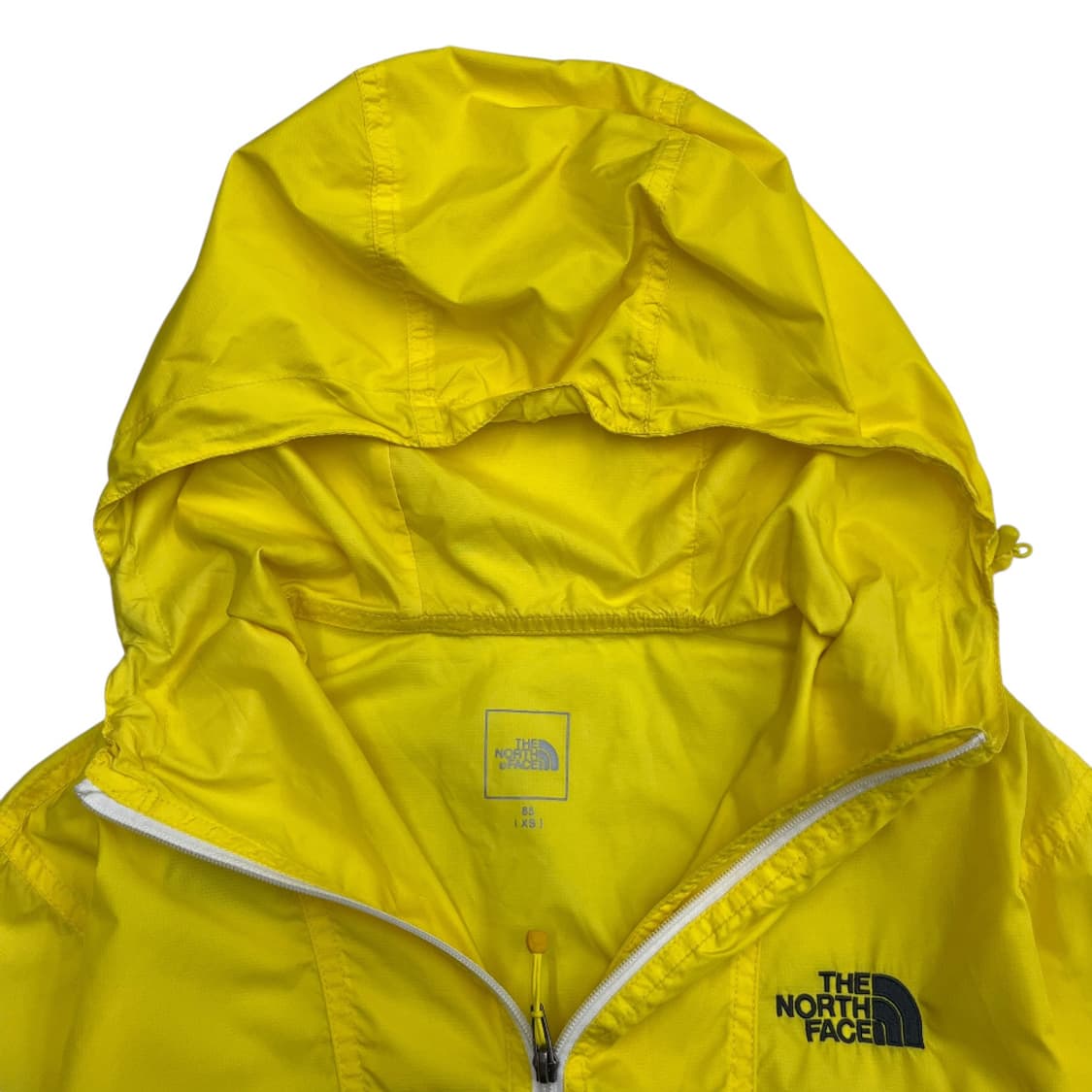노스페이스 로고 옐로우 배색 후드 바람막이 85 상품이미지5
