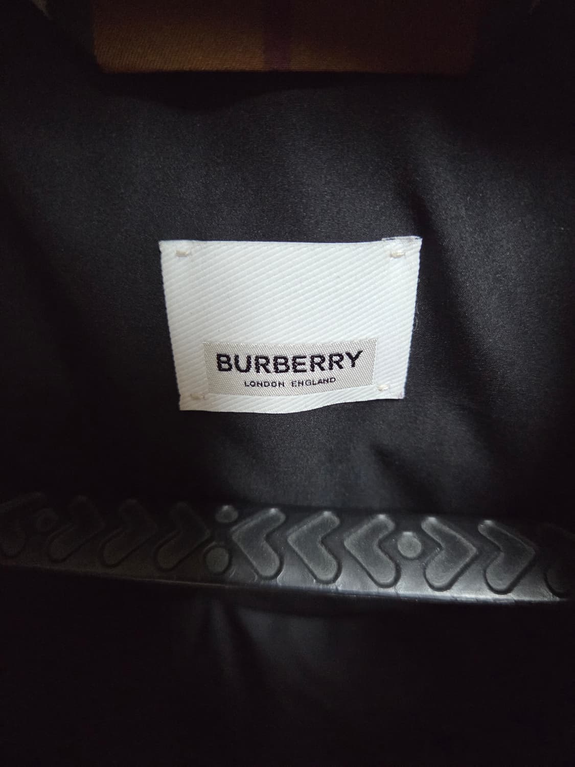 버버리 체크 나일론 퍼퍼 자켓 패딩 다크 버치 브라운 M 상품이미지3