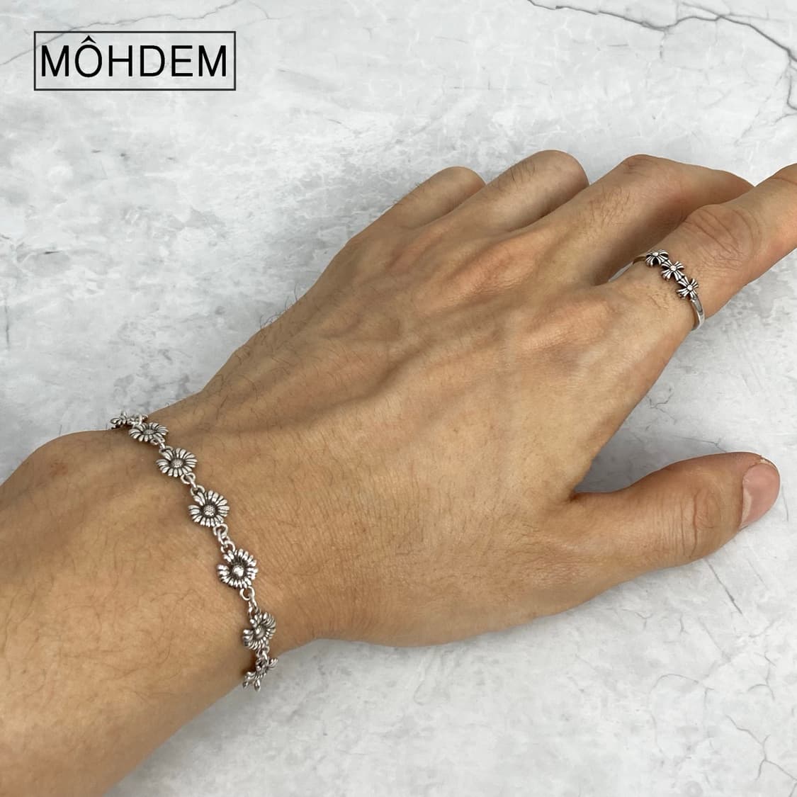 [Unisex] 크로스3 링 실버 반지 상품이미지4