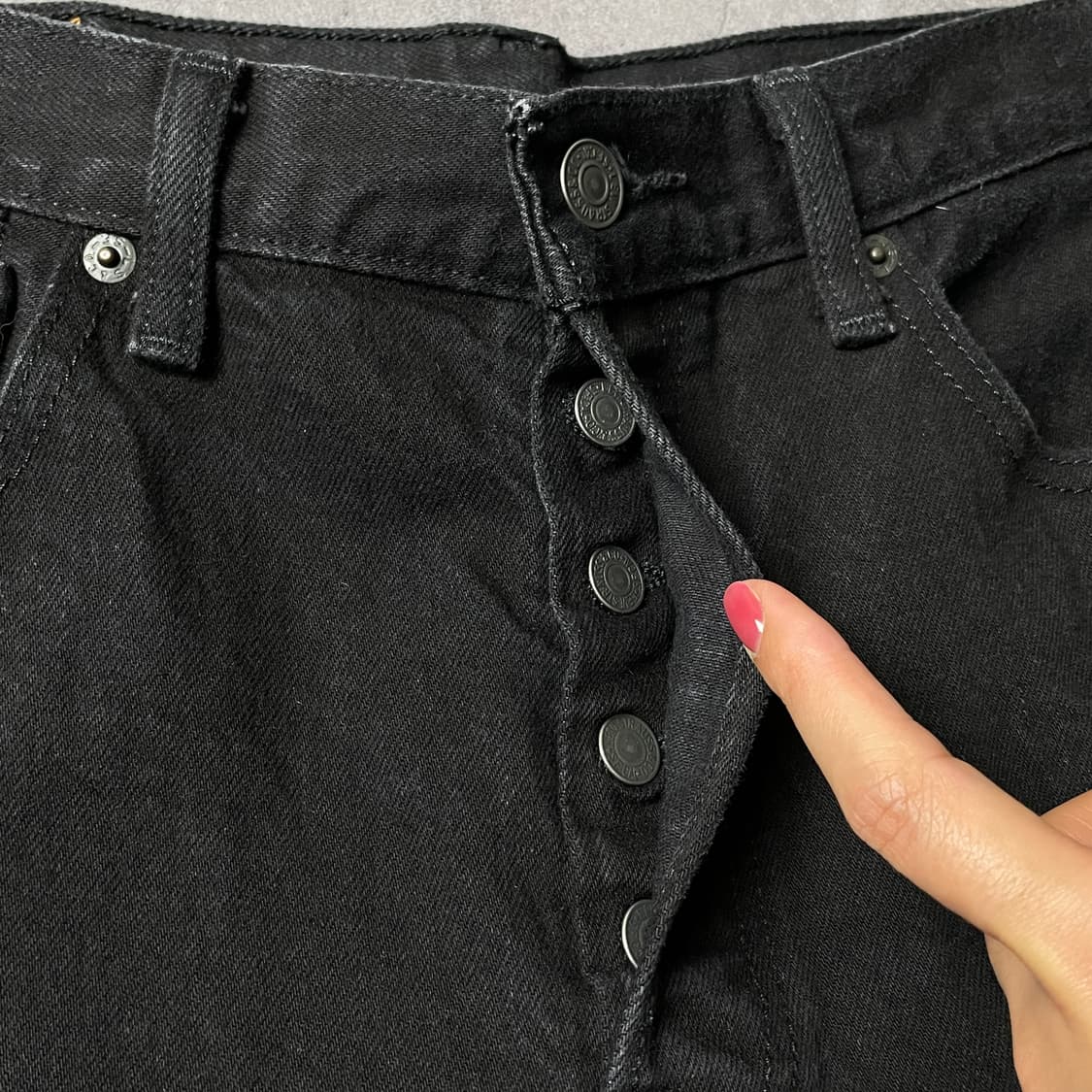 LEVI'S 리바이스501 빈티지 블랙 데님 하프팬츠 A00992 상품이미지3