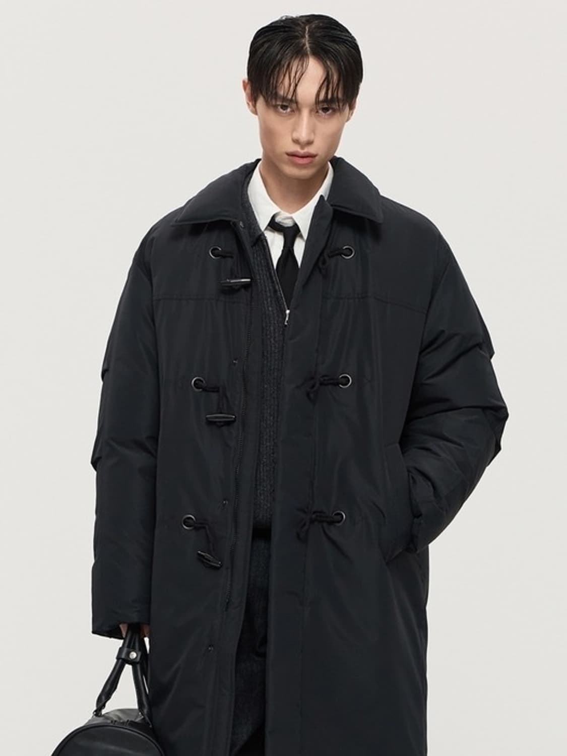 [TNGT] 남성 더플 롱 구스다운 점퍼 상품이미지1