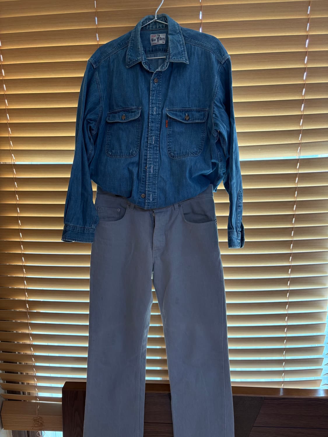 90s 리바이스 오렌지탭 데님 워크셔츠 상품이미지5