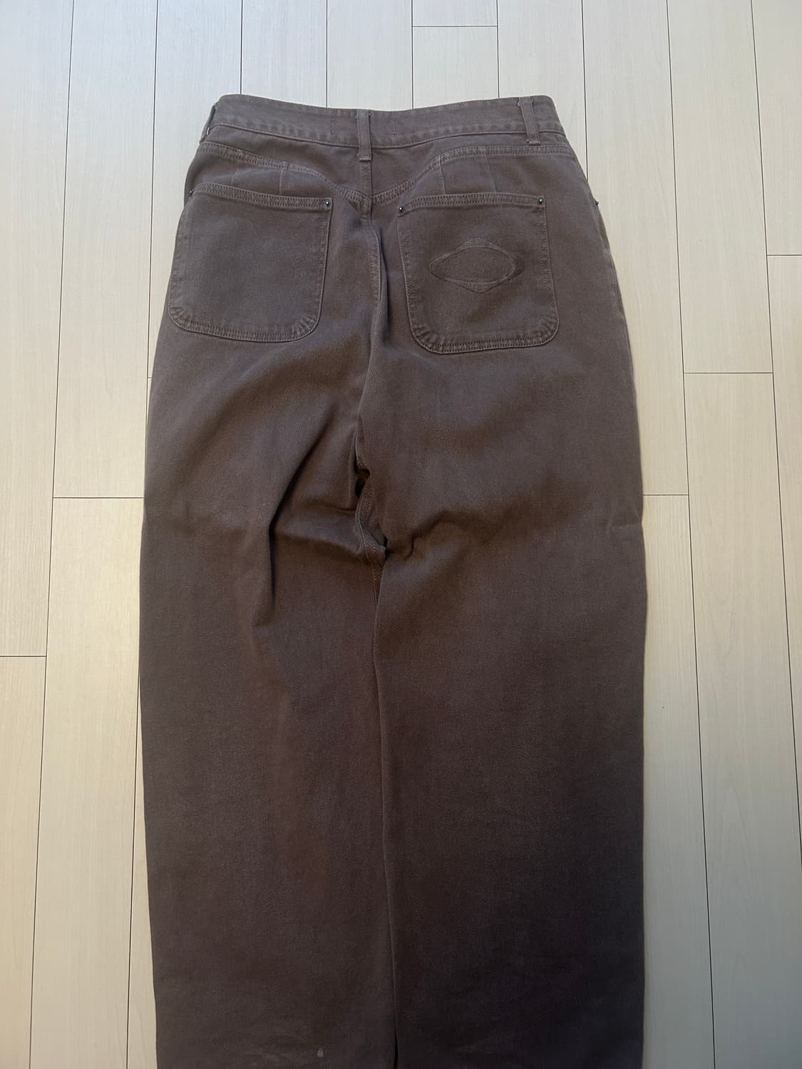 미스치프 롬버스 슬라우치 워시드 진 로즈 브라운 L 상품이미지2