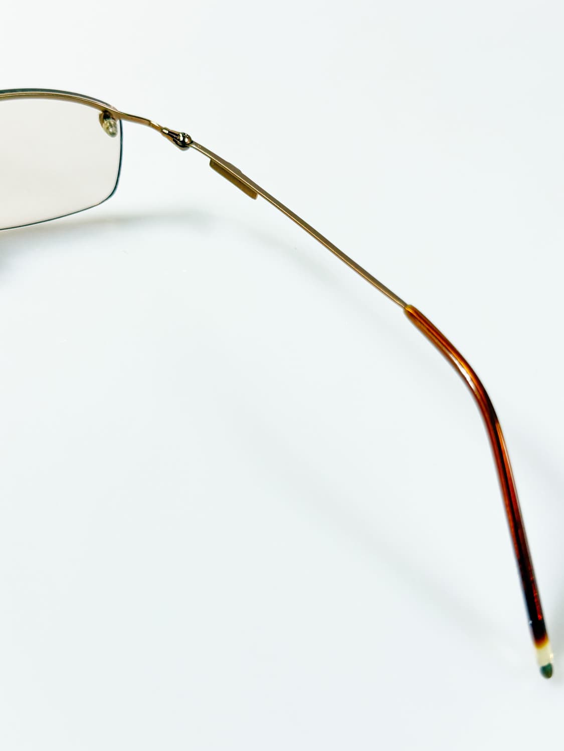 R&B Eyewear 무테 스퀘어 메탈 프레임 빈티지 틴트 안경 상품이미지6