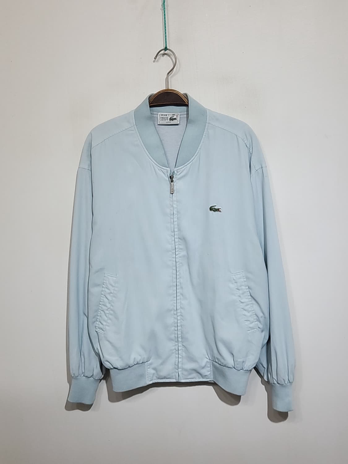 (100) 라코스테 블루종 점퍼 하늘색 로고 자켓 캐주얼  상품이미지1