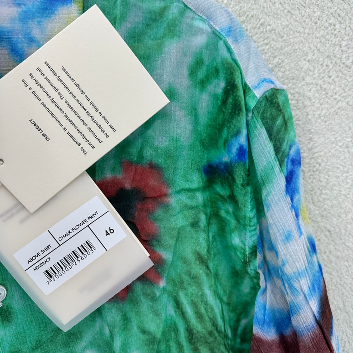 아워레가시 초크 플라워 프린트 어보브 셔츠 멀티 상품이미지4