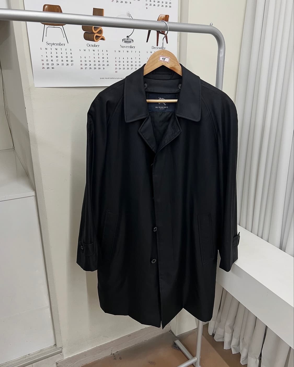 버버리 내피형 블랙 맥코트 상품이미지1