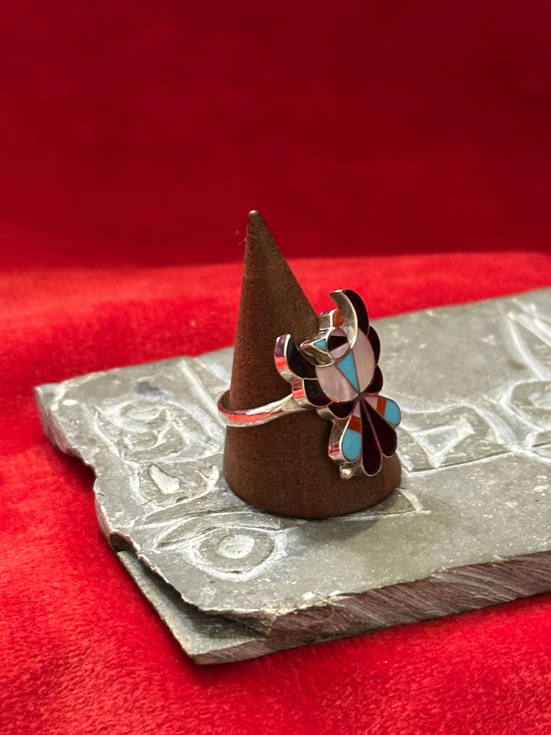 70s Zuni Thunderbird Inlay Sterling Si 상품이미지3