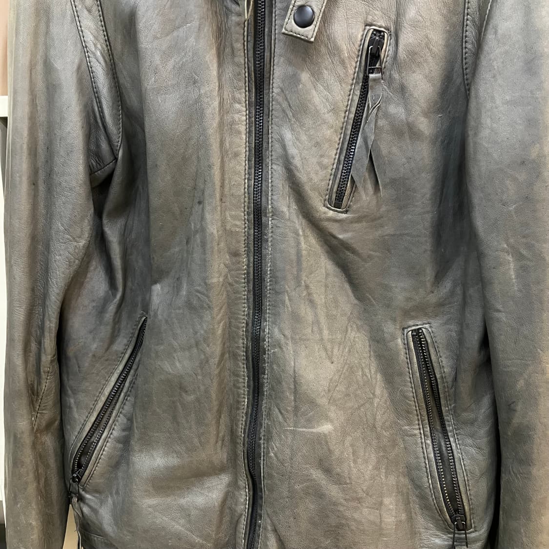 VTG 빈티지 lambskin 2way 레더 라이더자켓 상품이미지4