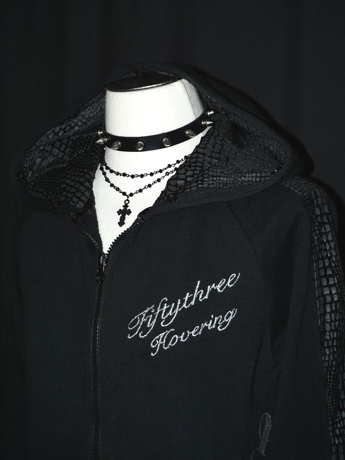 (strange heaven) punk rhinestone hood zi 상품이미지4
