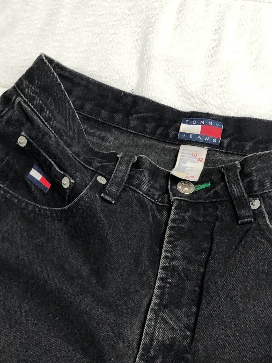 [실착사진🙆🏾] 타미힐피거즈 흑청 팬츠 상품이미지6