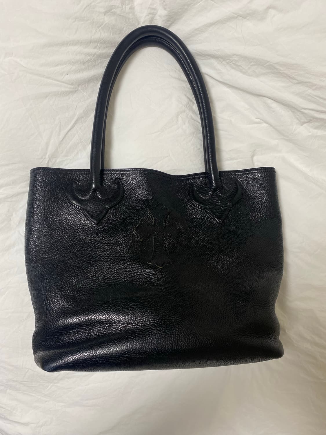 크롬하츠 크로스 패치 FS 레더 토트백 상품이미지2