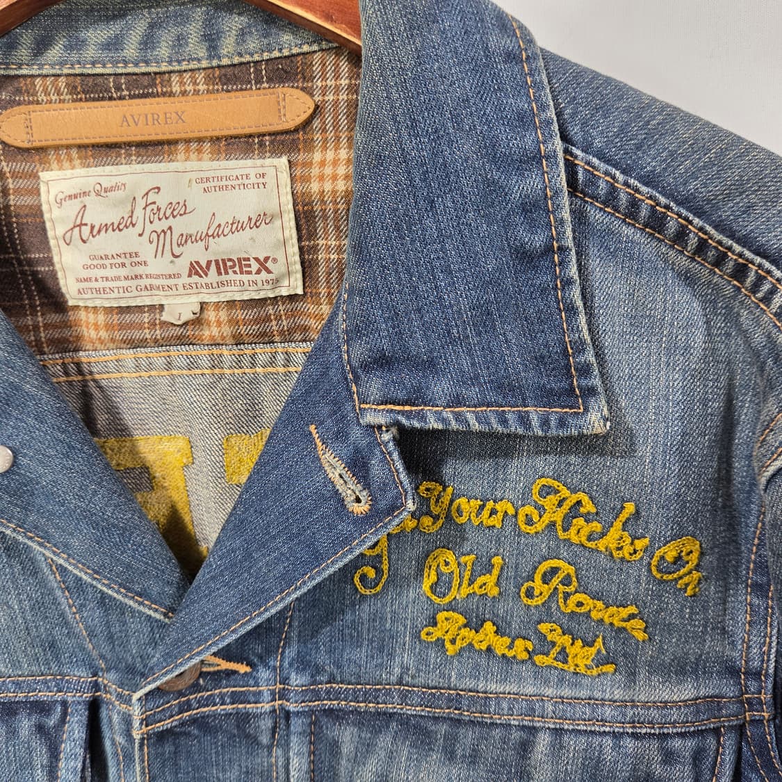 [Avirex] 아비렉스 데저트 백로고 데님자켓 상품이미지3