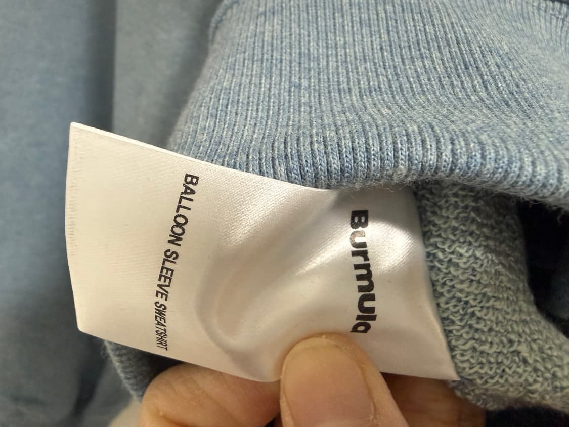 버뮬라)BALLOON 스웻셔츠 (LIGHT BLUE) 상품이미지4