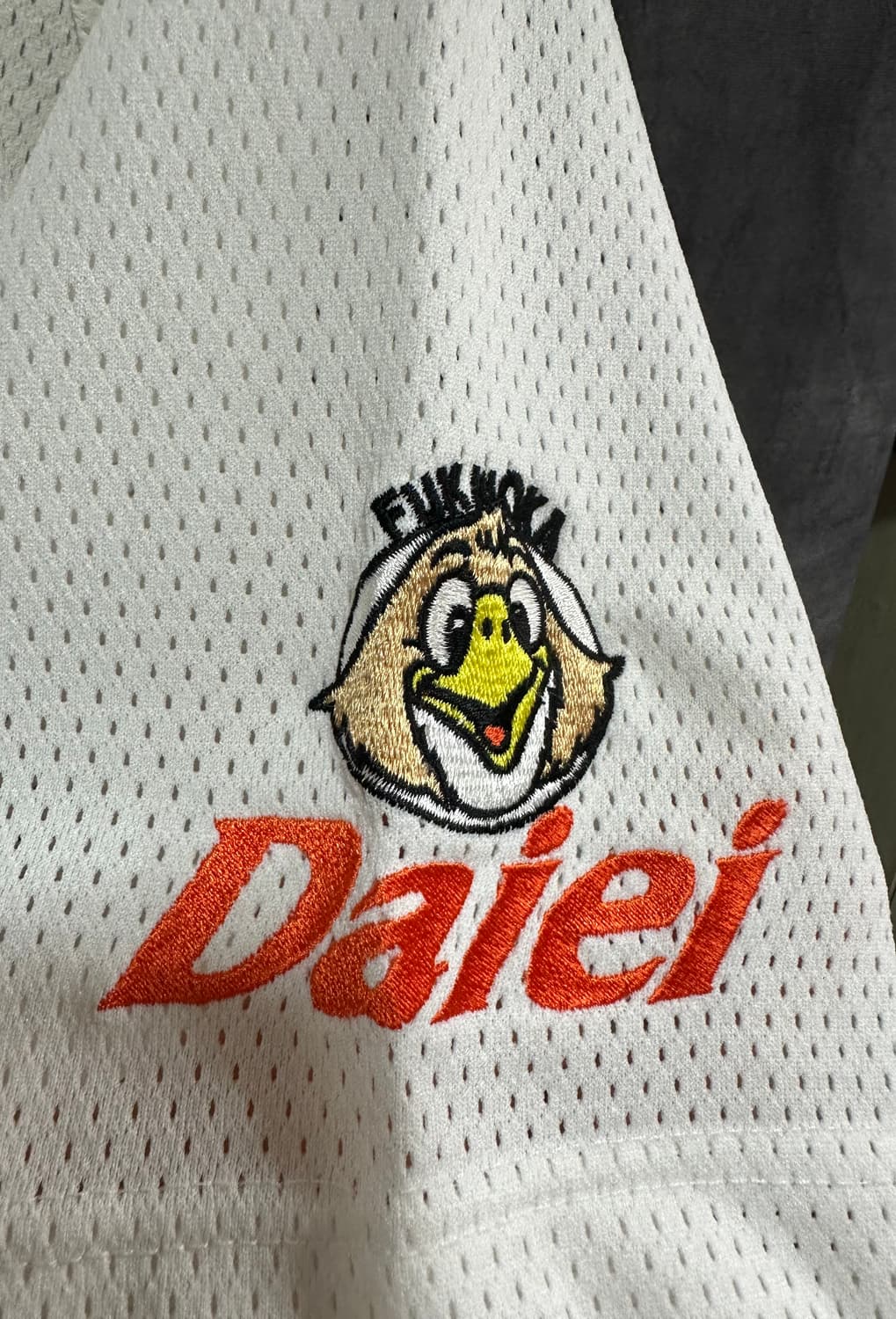 일본 프로야구 후쿠오카 다이에 호크스 빈티지 굿즈 메쉬 저지 L 상품이미지5
