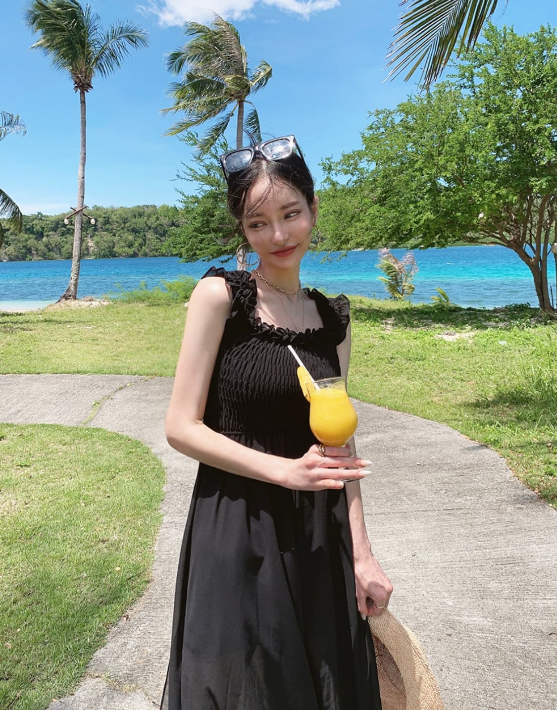 오프스모크 트임 점프수트 상품이미지4