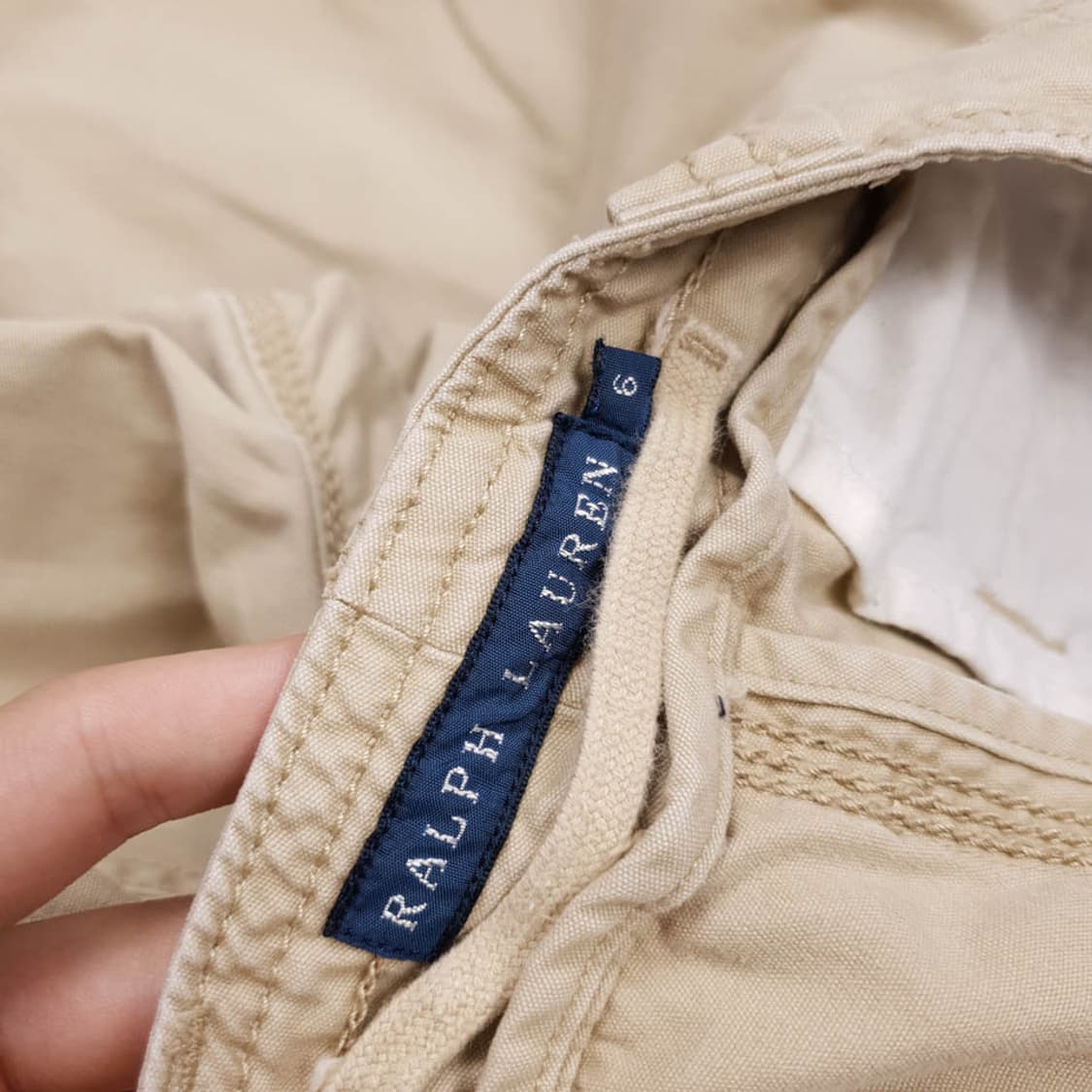 폴로랄프로렌 베이지 포켓 힙패치 더블레이어 로우라이즈  상품이미지8
