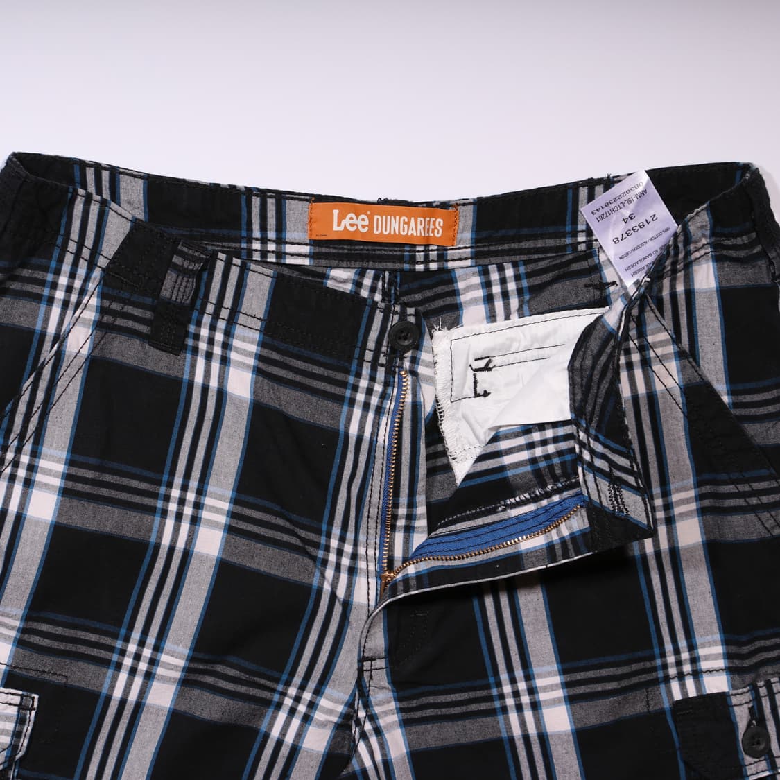 LEE DUNGAREES 체크 카고 반바지 B58 상품이미지3