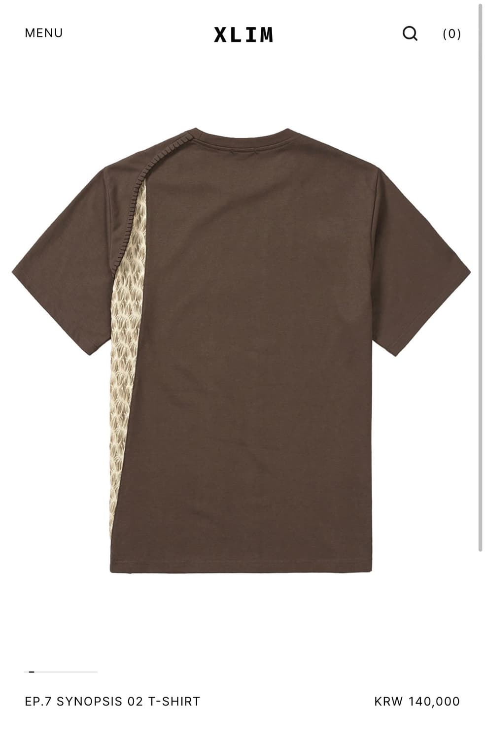 [M] Xlim EP.7 SYNOPSIS 02 T-SHIRT BROWN 상품이미지1