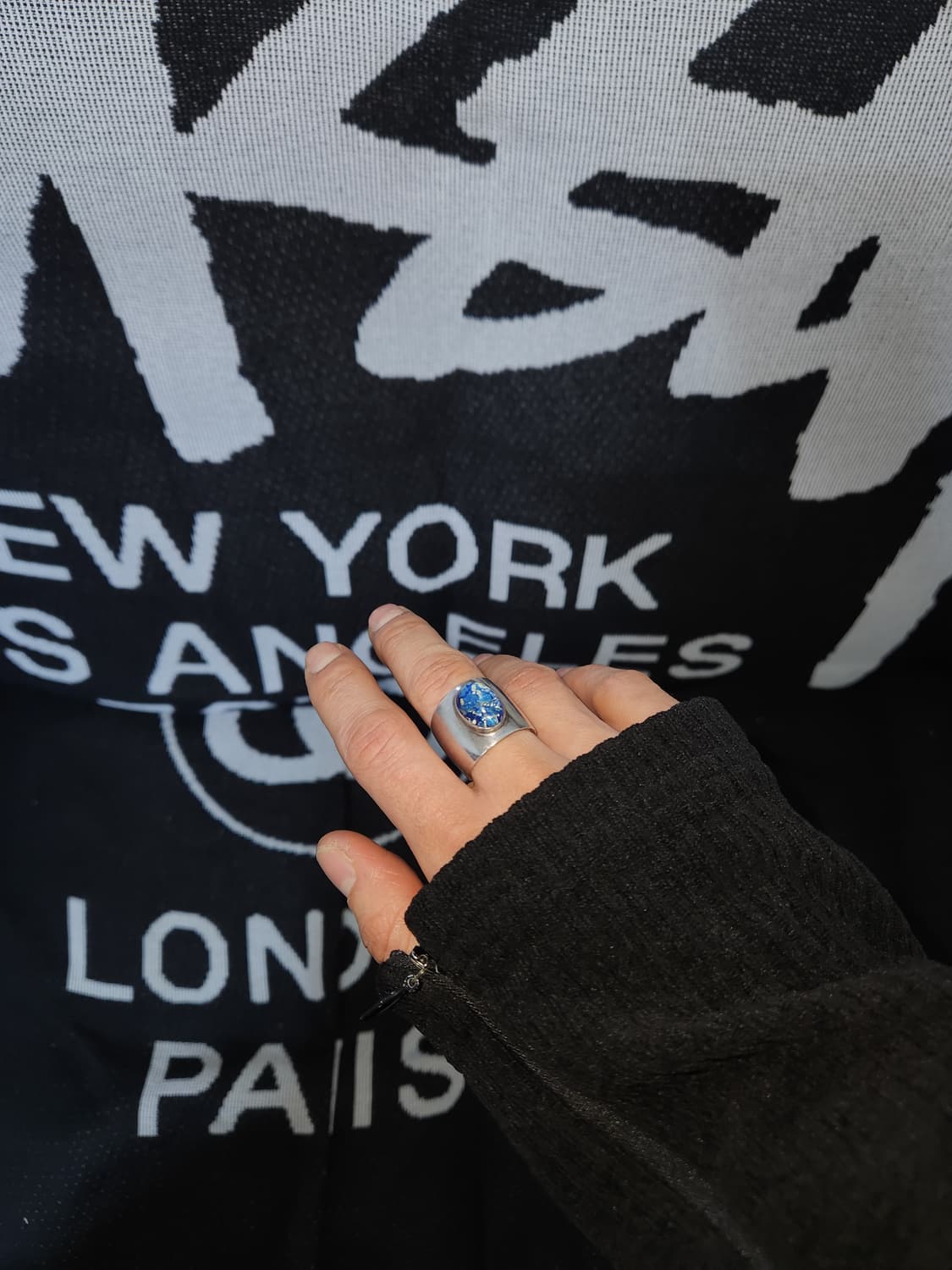 수정 볼드 925실버반지 상품이미지4