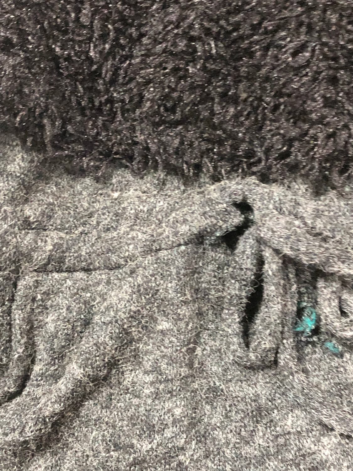 빈티지 블랙 앤 그레이 퍼 원피스 상품이미지10