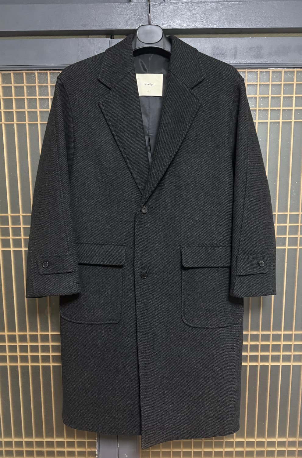 [2]파브레가 울블렌드 아웃포켓 오버코트 상품이미지2