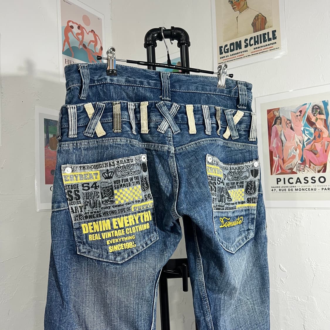 펑크 데님 팬츠 상품이미지5