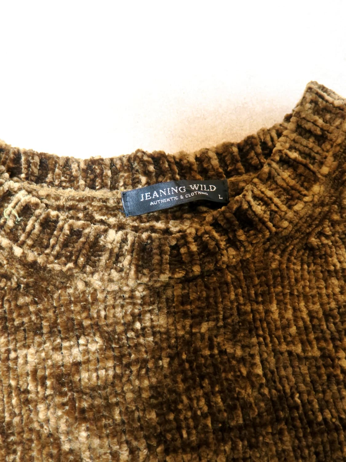 일본 브랜드 빈티지 롱슬리브 골덴 니트 상품이미지3