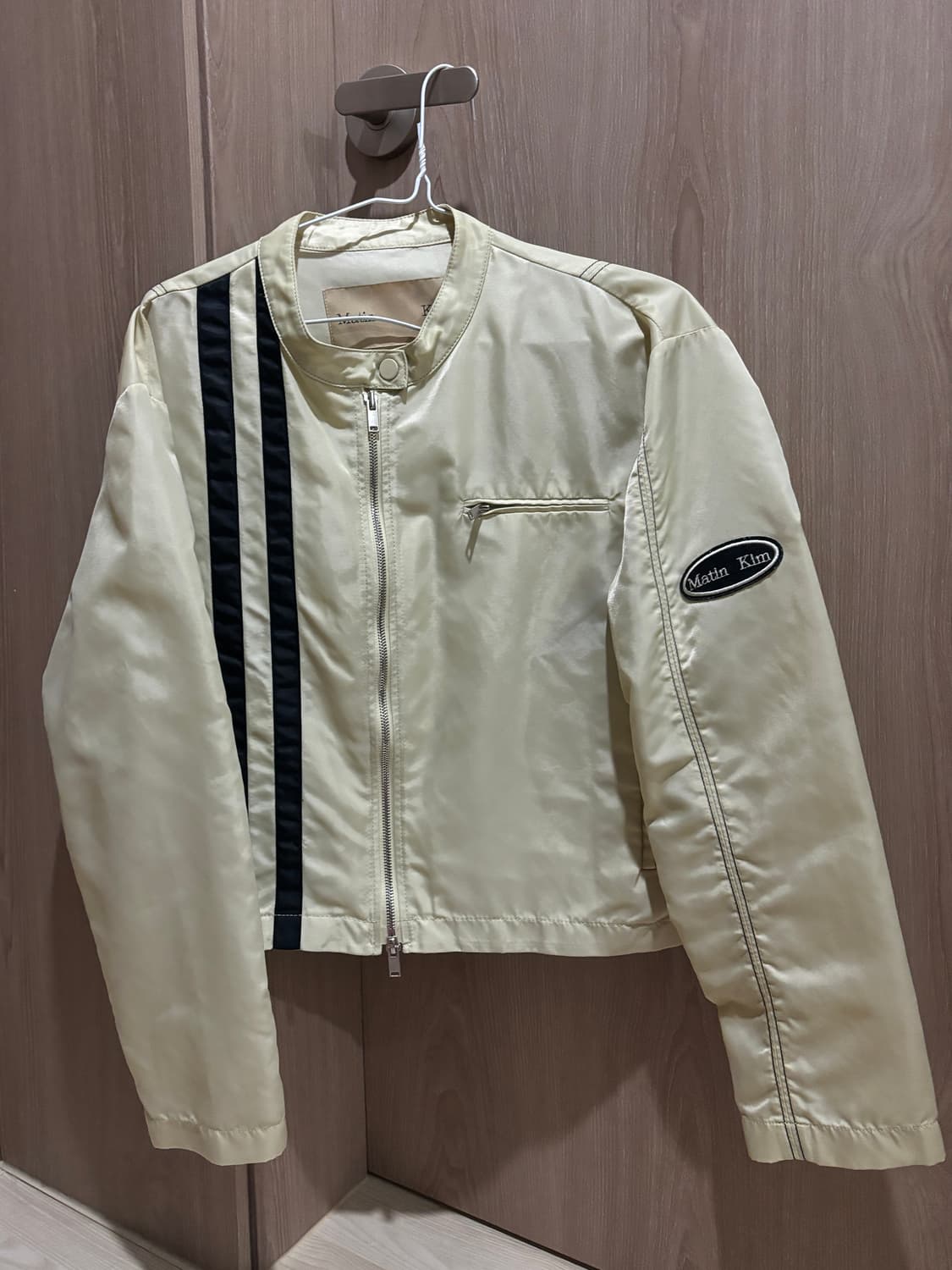마뗑킴 SPEED RACING JACKET IN BEIGE 상품이미지4