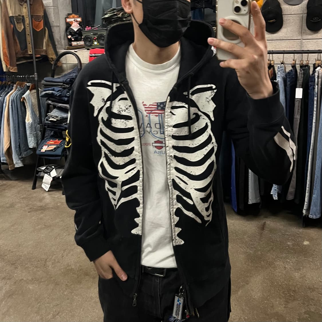 밴슨 스켈레톤 후드 집업 (100-105) 상품이미지3