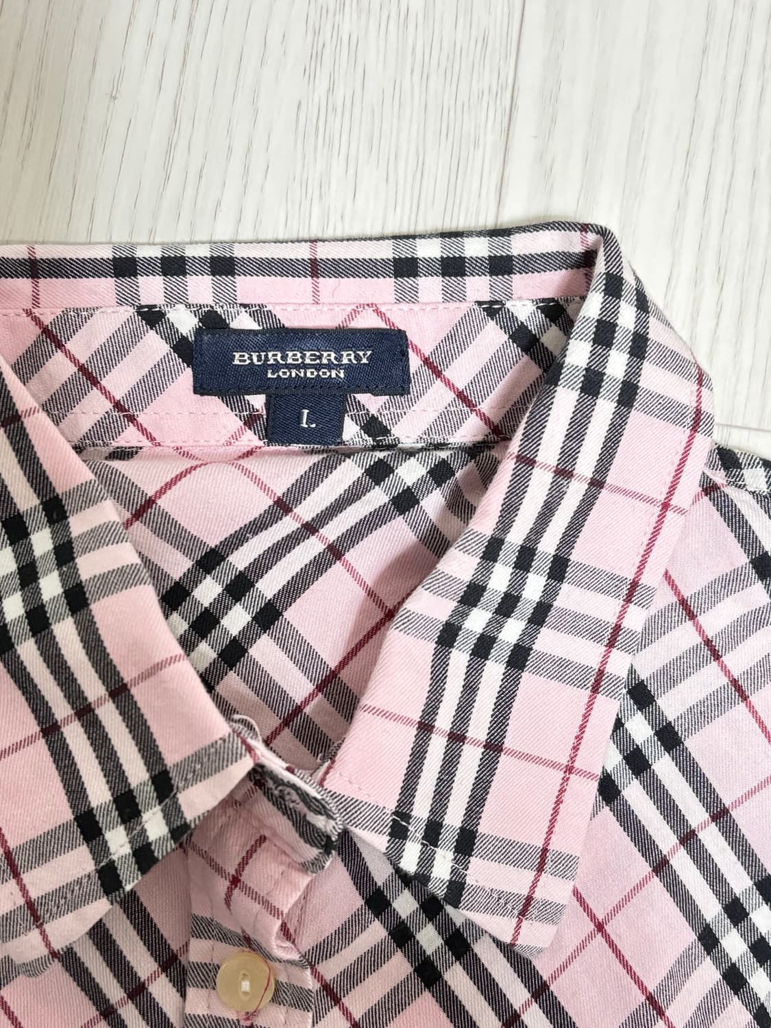 버버리 핑크 노바 셔츠 상품이미지2