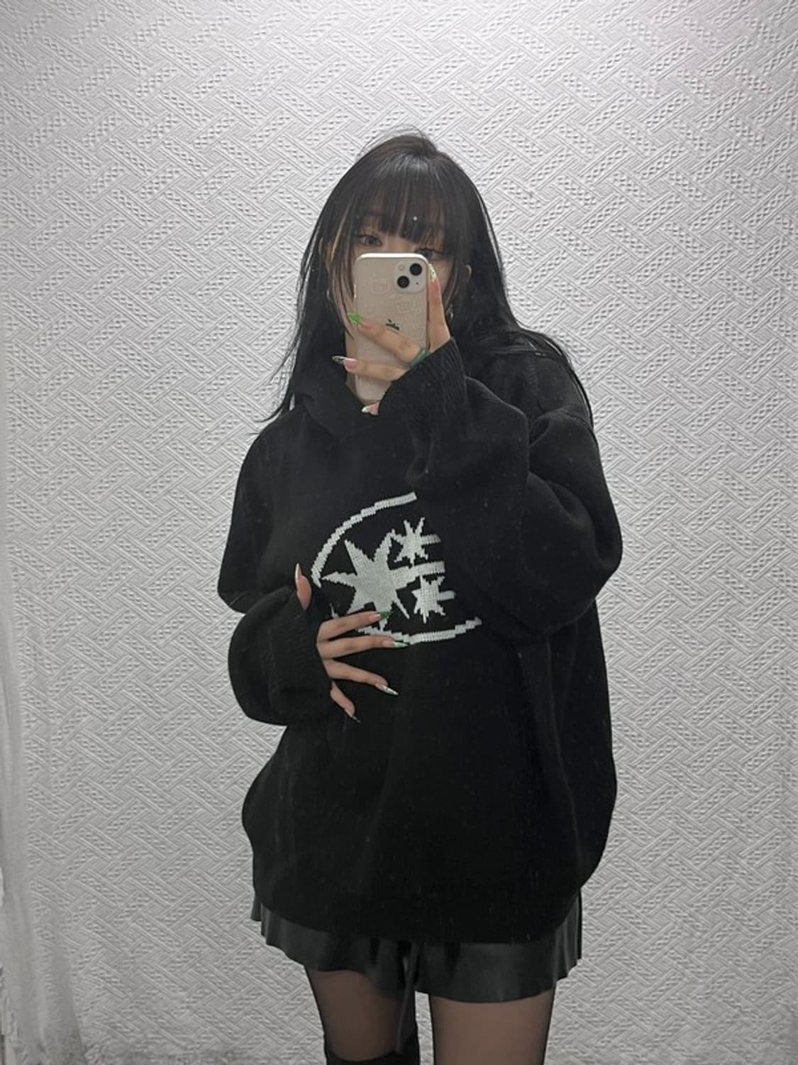 나이스 고스트 클럽 스트릿 쓰리스타즈 트윙클 후드티 L C09007 상품이미지2