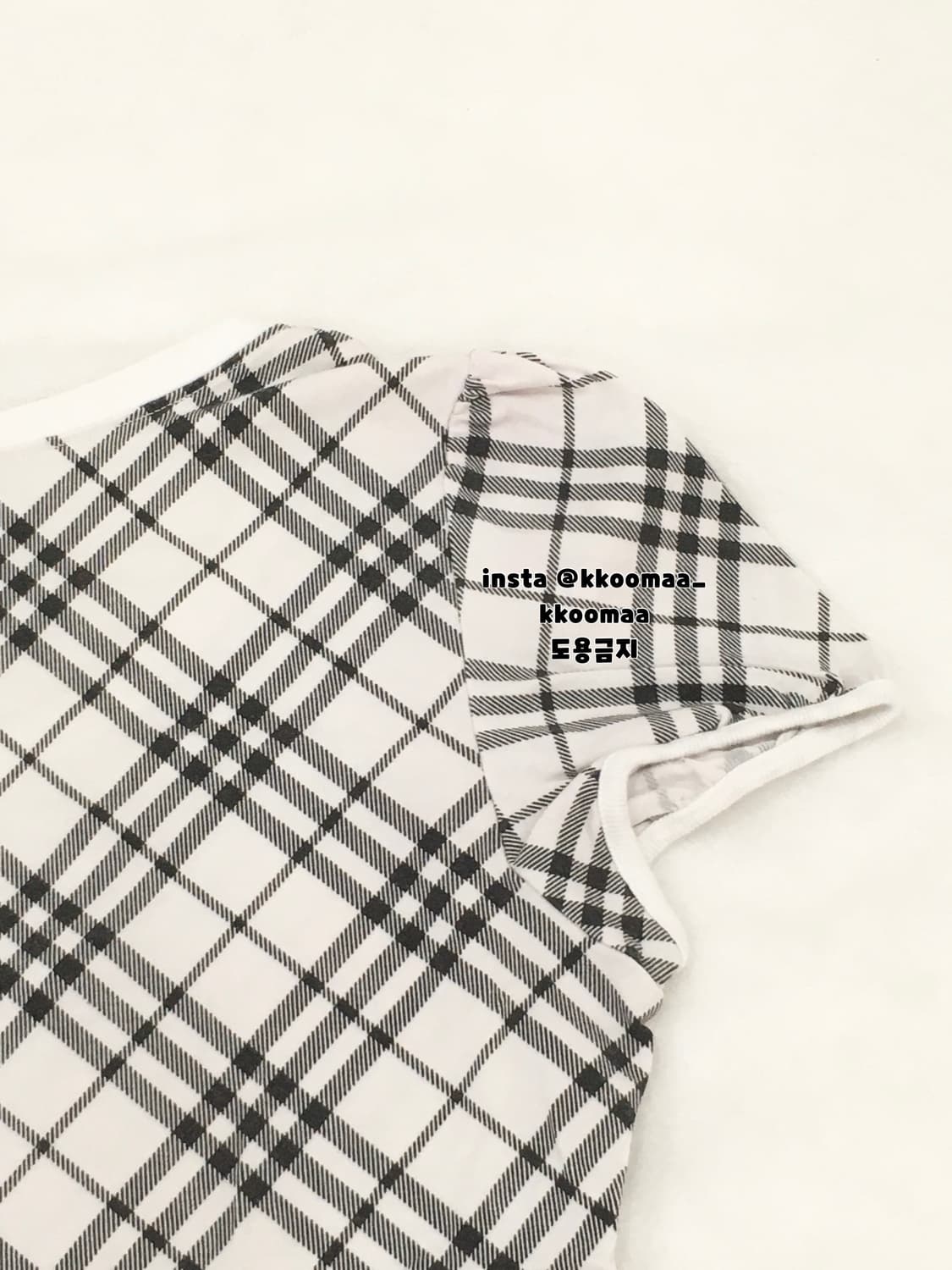 버버리 블루라벨 노바체크 반팔 퍼프티 티셔츠 히메갸루깔 상품이미지3