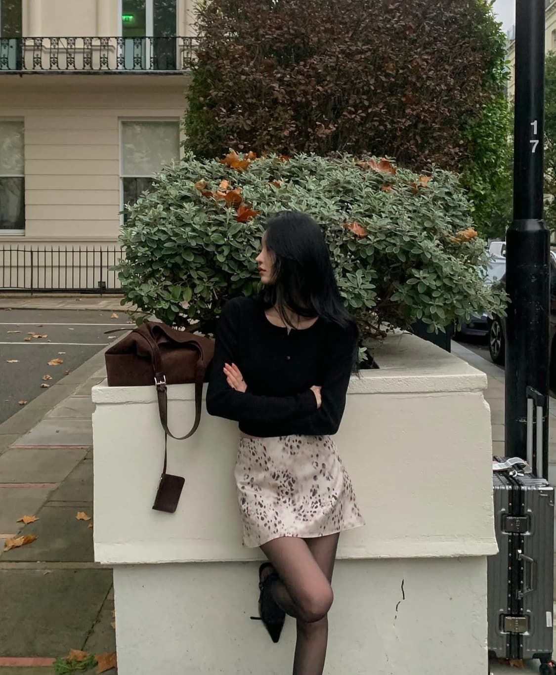 letterand Leopard Mini Skirt 상품이미지3