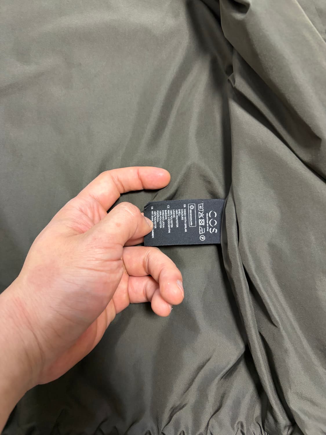 L) 코스 COS 블루종 봄버자켓 카키 상품이미지7