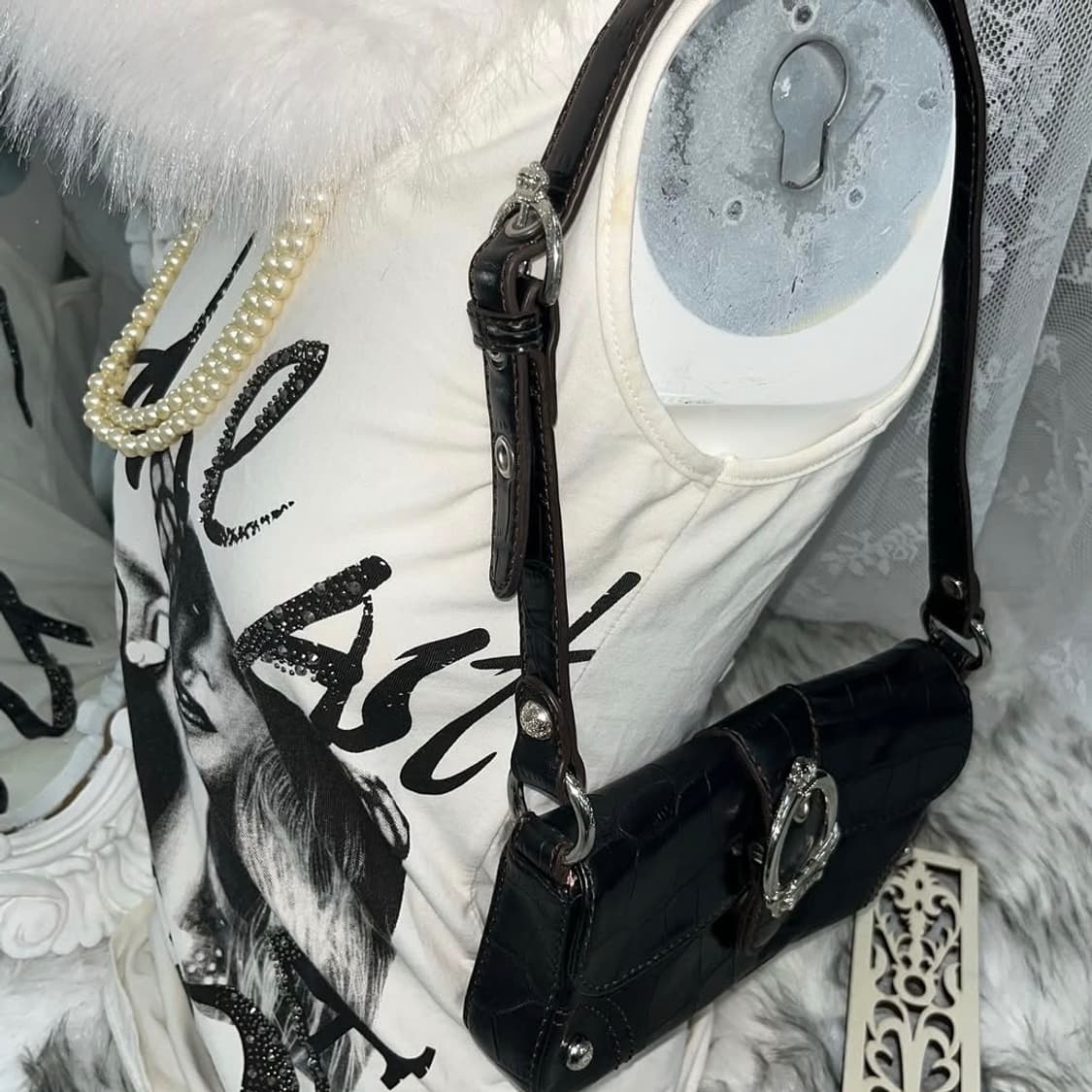 빈티지 앤틱 버클 파에톤 미니백 상품이미지2