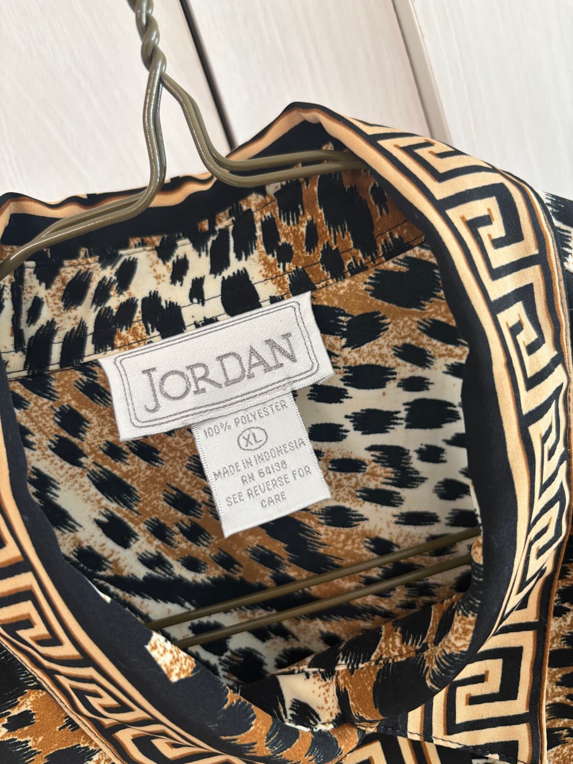 미국빈티지_레오파드 블라우스 호피블라우스 상품이미지3