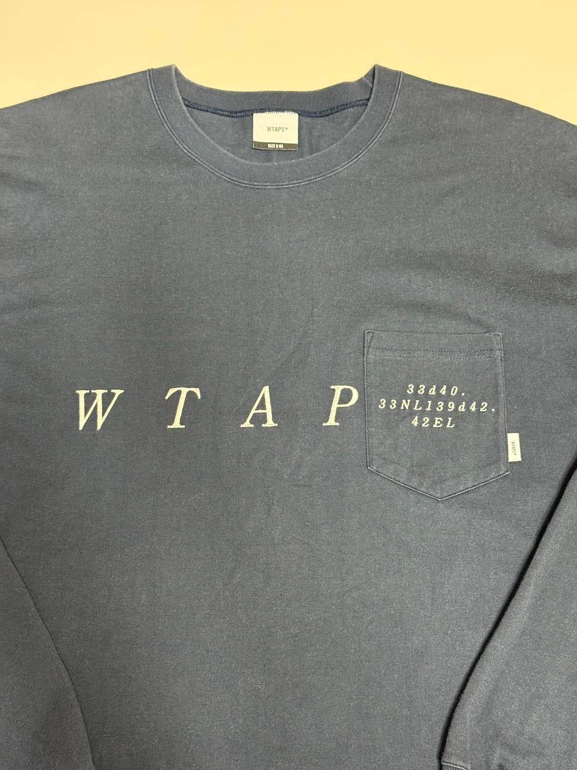 WTAPS 더블탭스 네이비 포켓 긴팔티셔츠 3 상품이미지5
