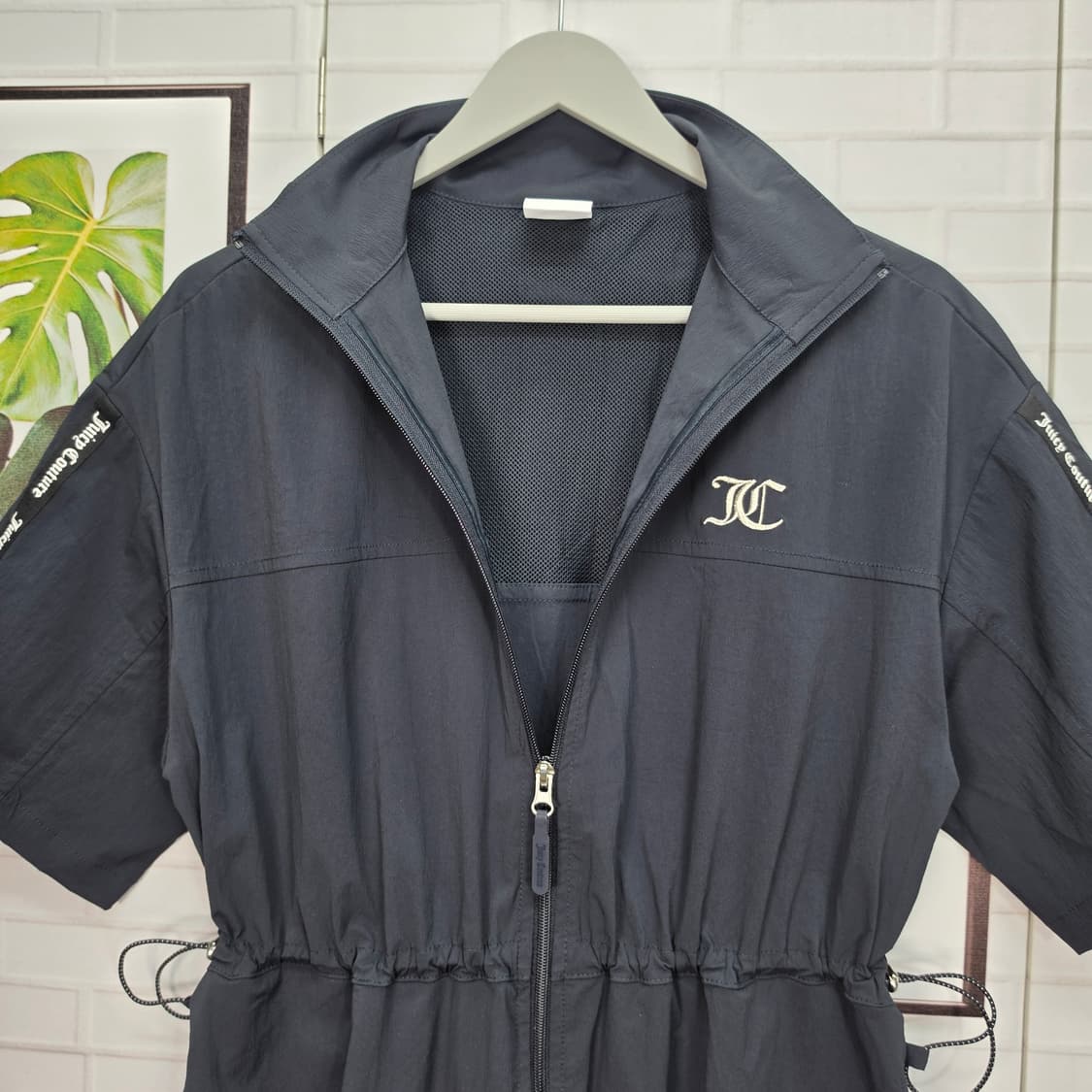 쥬시 꾸뛰르 아노락 반팔 집업 롱 자켓 원피스 L 100사이즈 새상품급 상품이미지4