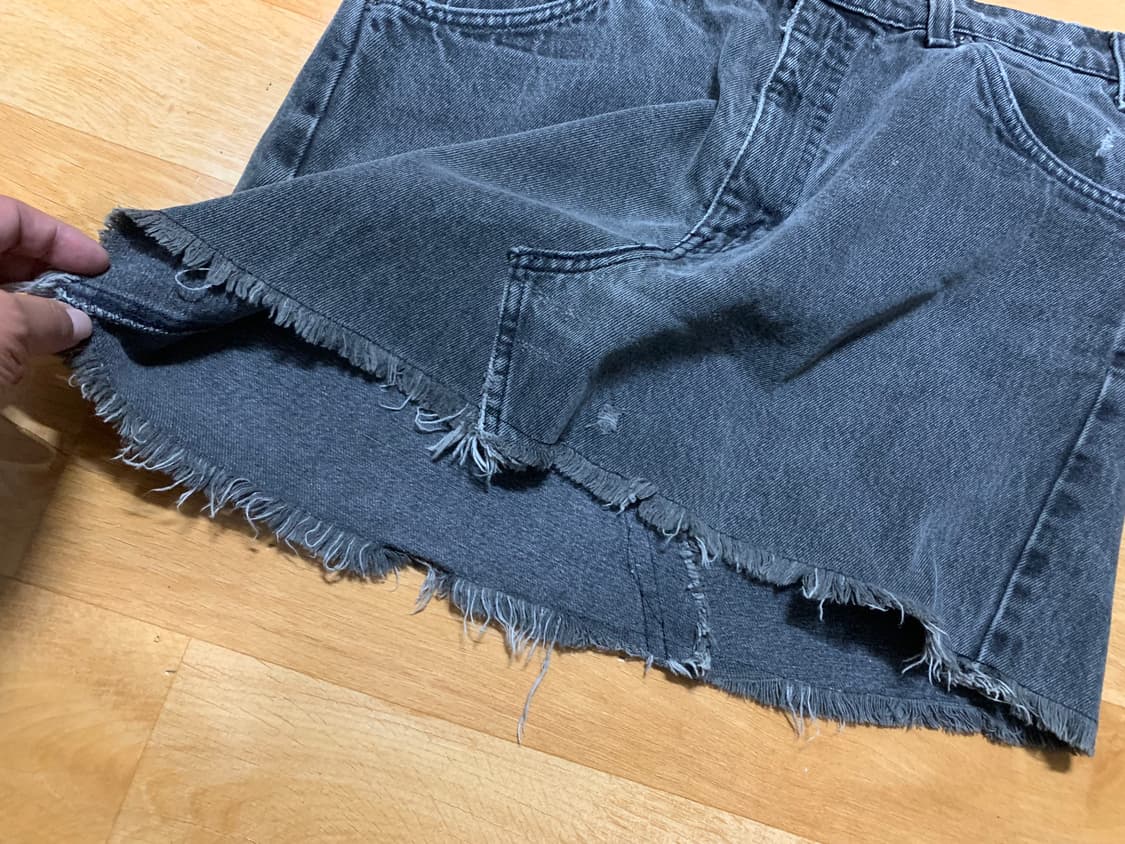 LEVIS 리바이스 커스터마이징(550-95년 메이드)데님 스커트 상품이미지4