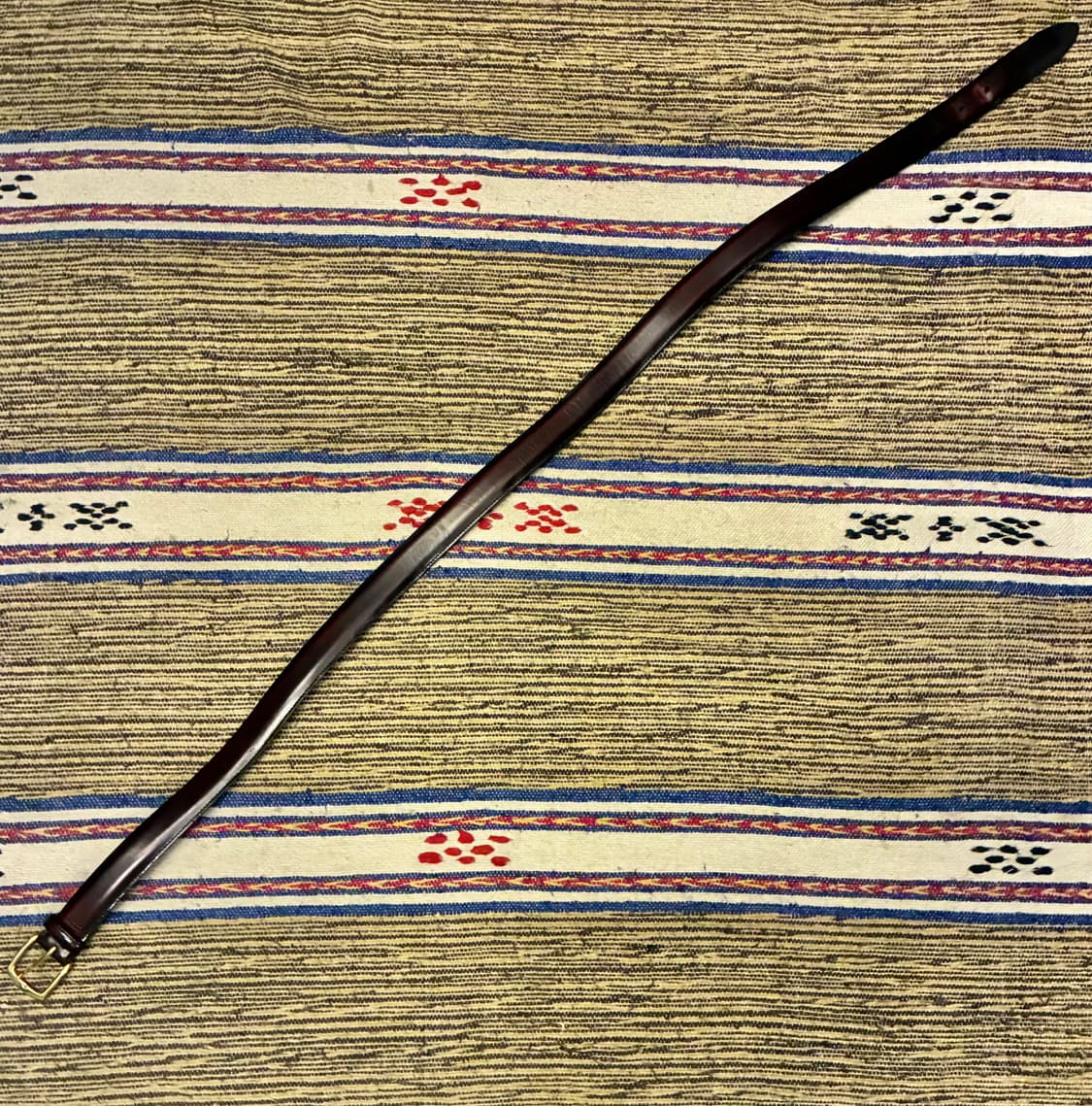 (33~36)90s USA 조셉아서뱅크 카우하이드 클래식 레더 가죽벨트 상품이미지6