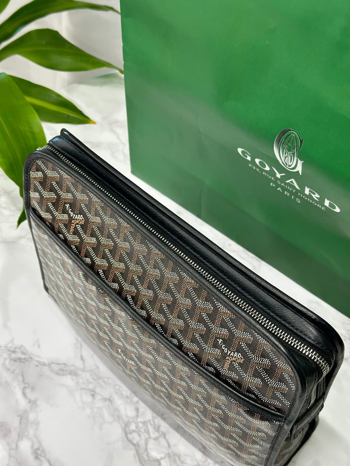 고야드 쥬방스 클러치 블랙 GM 상품이미지9