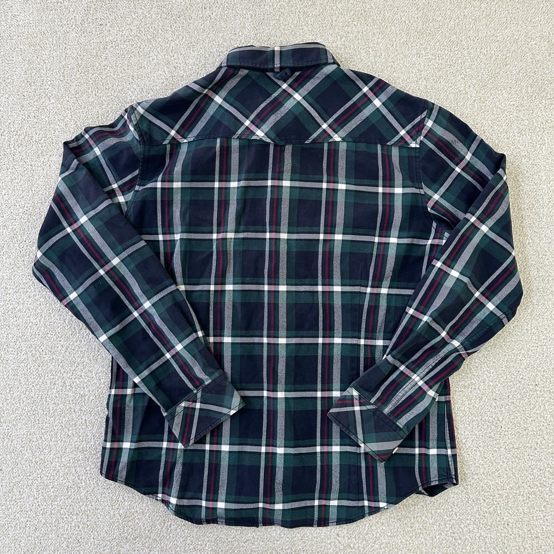 L 푸부 올드스쿨 체크 긴팔 셔츠 0320D 상품이미지3