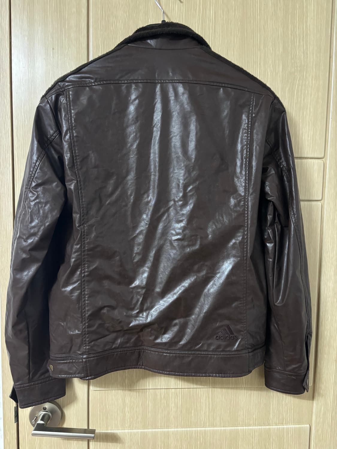 아디다스 브라운 레더 퍼 자켓 상품이미지9