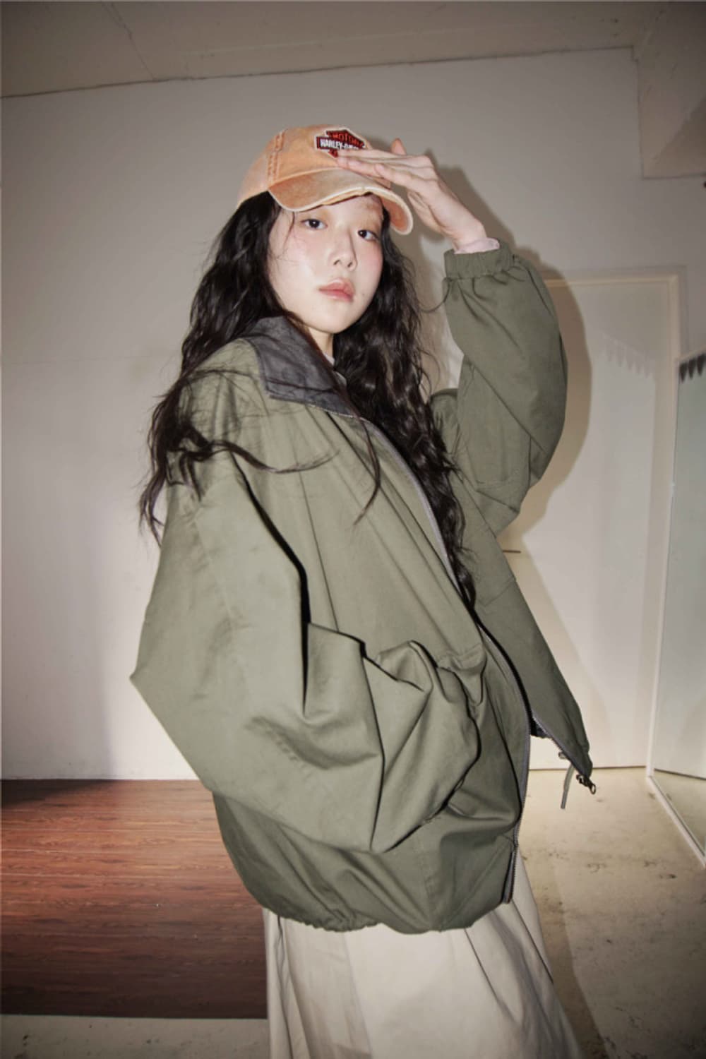 김아홉 HEY dot 헤이 도트 리버시블 야상 khaki 카키 상품이미지2