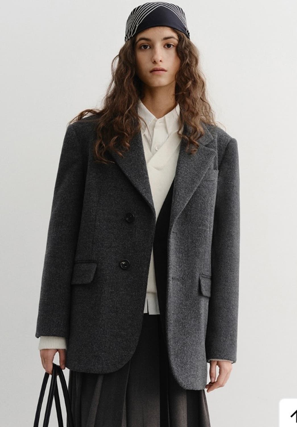 던스트 울 캐시미어 자켓 차콜 xs사이즈 상품이미지1
