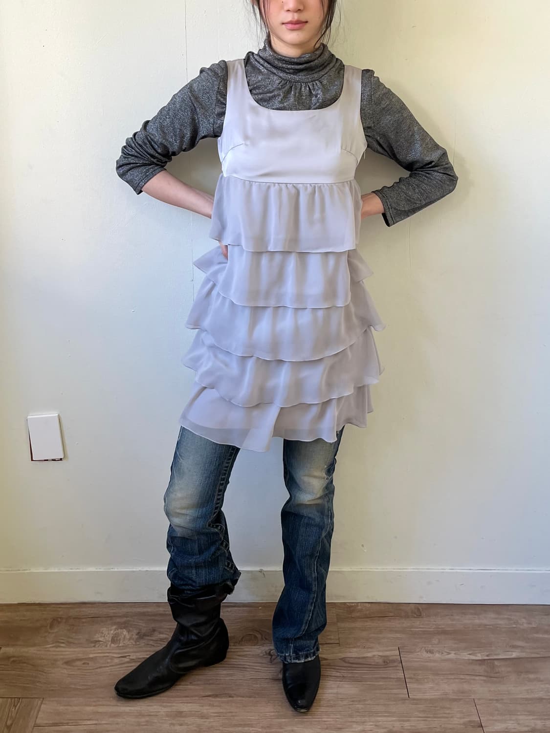 INDIVI 레이스 원피스 상품이미지6