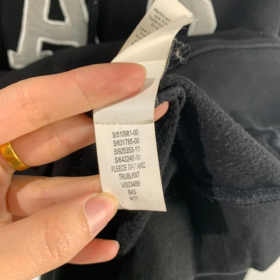 Gap 갭 블랙 후드티 상품이미지5