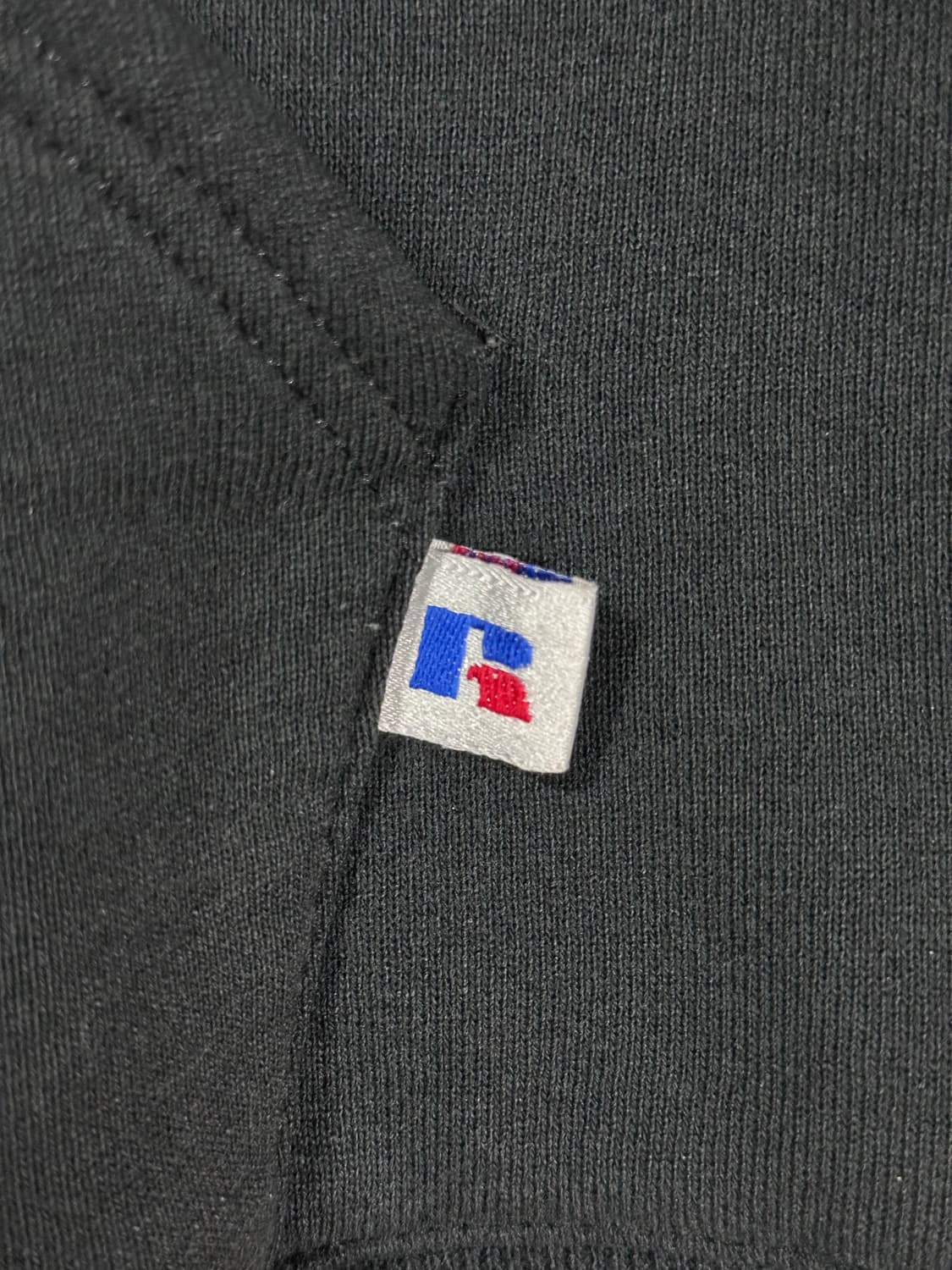 90s 러셀 애슬레틱 후드티 Made in USA 블랙 L 상품이미지3